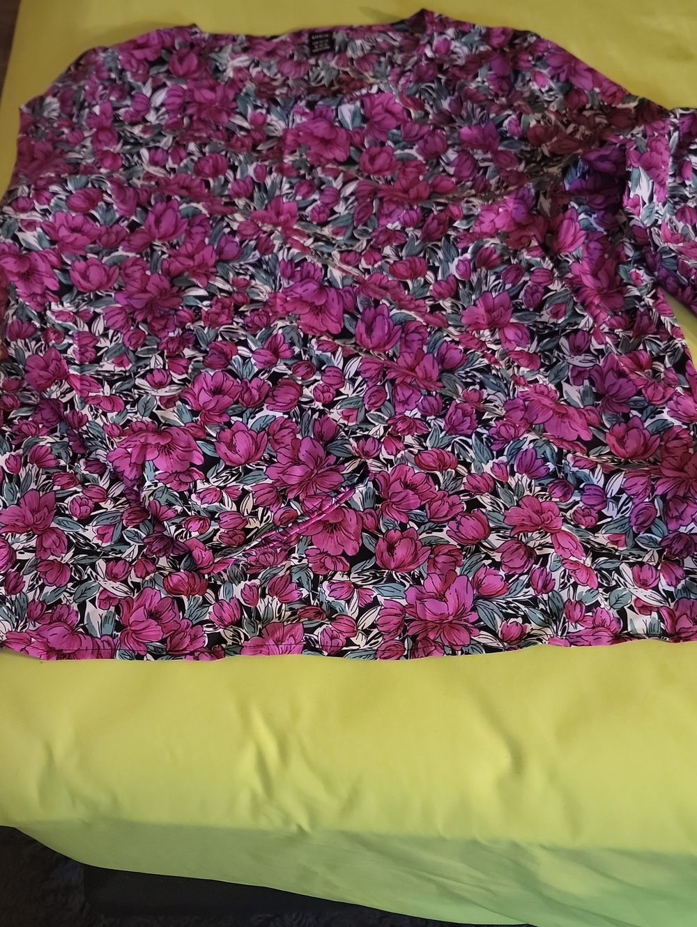 Vibrant Pink Floral Blouse